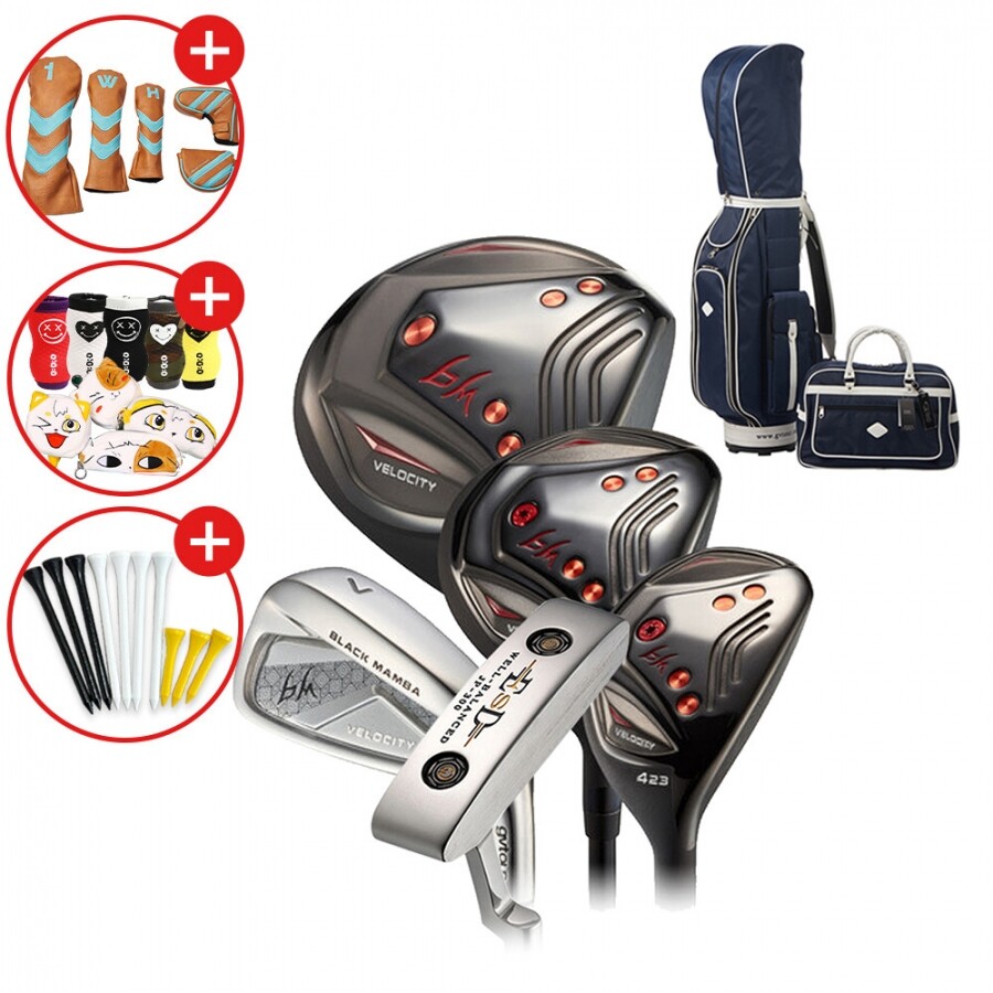 증정 [지브이투어정품] BM BLACK 남성용 골프채 풀세트 스틸 GF