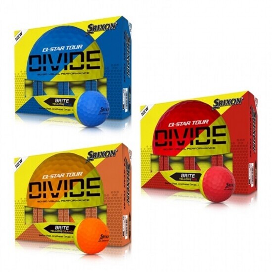 [던롭코리아 정품] 스릭슨 Q-STAR DIVIDE 디바이드 반반볼 3피스 12개입 로고볼무료인쇄 GF