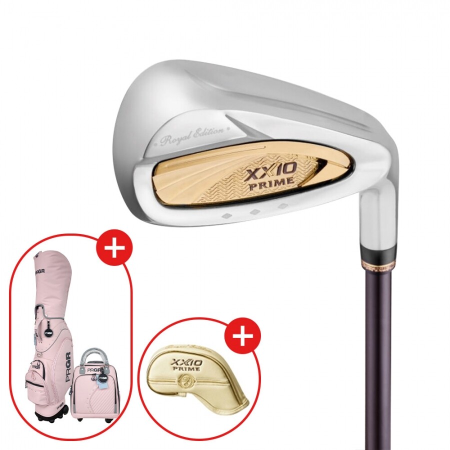 캐디백세트 증정 [던롭스포츠코리아] 젝시오 프라임 로얄에디션 RE6 여성 고반발 아이언세트 GF