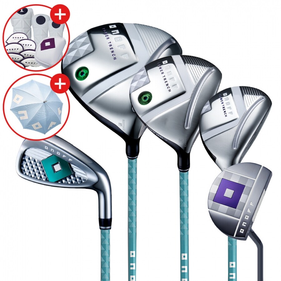 [우산증정][마스터스정품] 다이와 온오프 LP-425 여성 조합 풀세트 A강도 그린(11PCS) (D+FW+UT+7I+PUTTER) GF