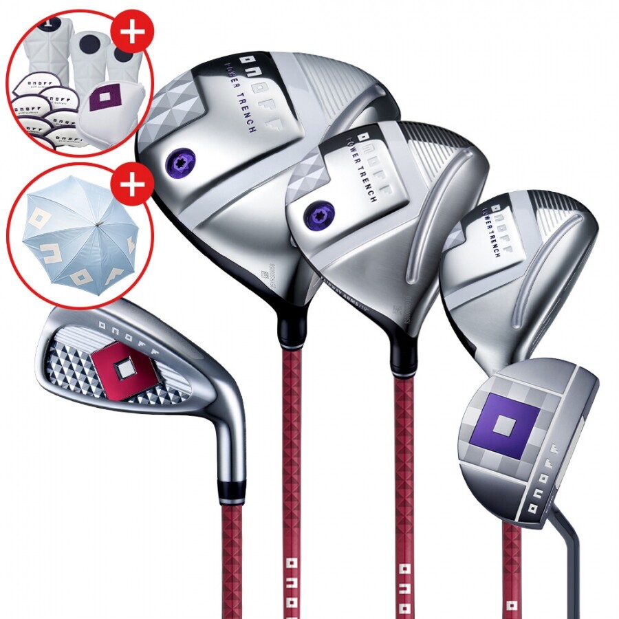 [우산증정][마스터스정품] 다이와 온오프 LP-425 여성 조합 풀세트 핑크 A강도(11PCS)(D+FW+UT+7I+PUTTER) GF
