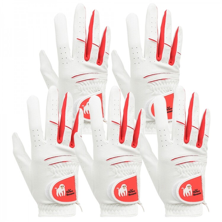 [옐로우바나나] 합성피혁 골프장갑 여성용 5장 세트 GF