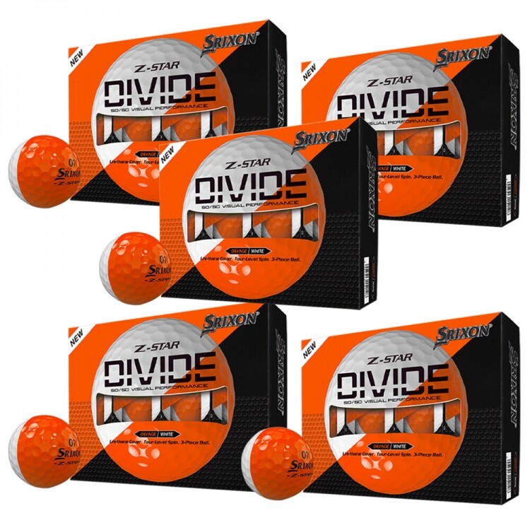 [던롭스포츠코리아정품] 스릭슨 제트스타 Z-STAR 9 디바이드 골프공 5더즌세트 로고볼무료인쇄 GF