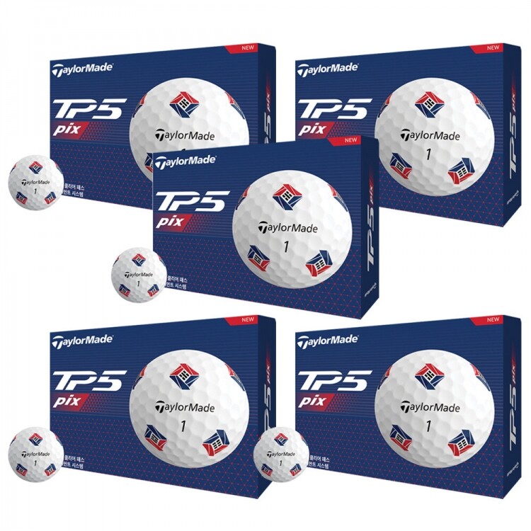 [테일러메이드정품] TP5볼 KOREA 디자인 5더즌세트 로고볼무료인쇄 GF