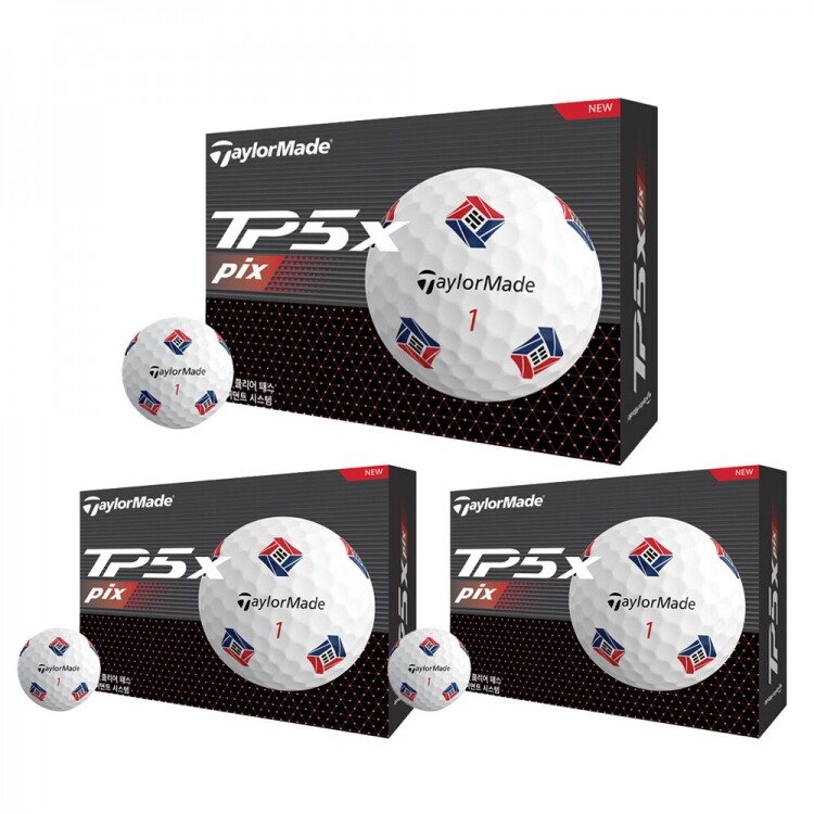 [테일러메이드정품] TP5X 볼 KOREA 디자인 3더즌세트 로고볼무료인쇄 GF