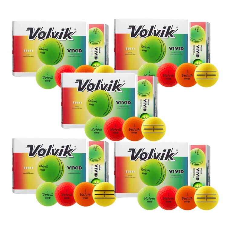 [볼빅 정품] 로고볼무료인쇄 2025 비비드(VIVID) 골프공 5더즌세트 GF