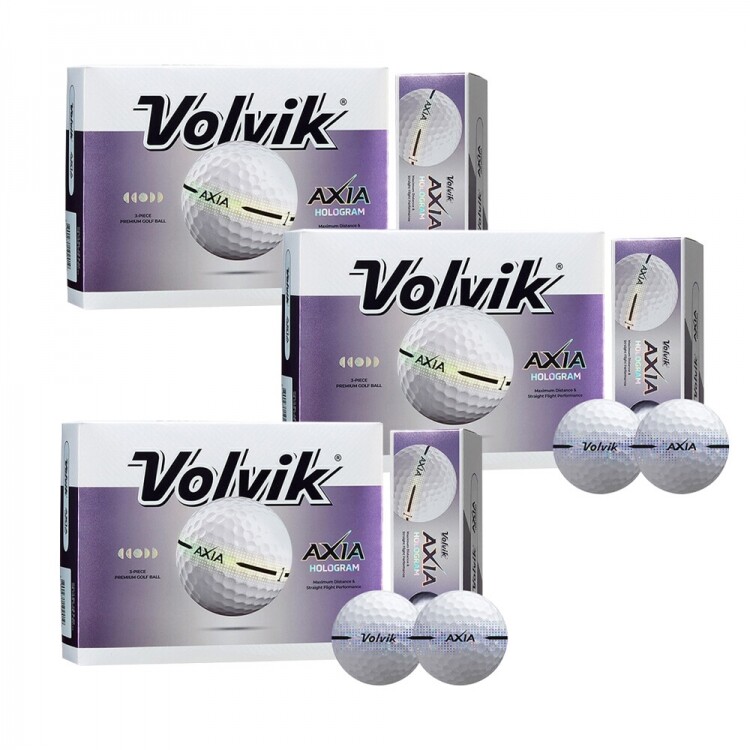 [볼빅 정품]로고볼무료인쇄 10+1 엑시아(AXIA) 홀로그램 골프공 3더즌세트 GF