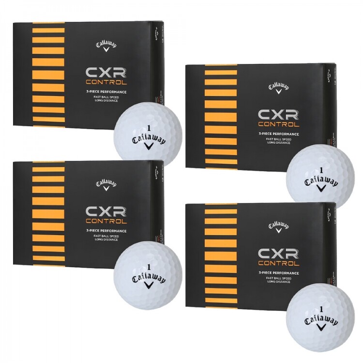 [캘러웨이정품]  로고무료인쇄 25년 CXR 컨트롤 골프공 (12구 3피스) 4더즌세트 GF