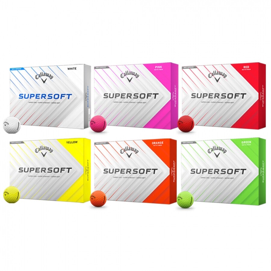 [캘러웨이정품] 로고무료인쇄 25년 슈퍼소프트 SUPER SOFT 골프공 (12구 2피스) GF
