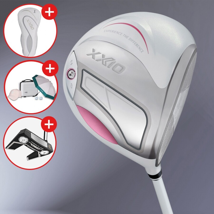 [클리브랜드 퍼터증정][던롭스포츠 코리아] 젝시오14 화이트 여성 드라이버 GF