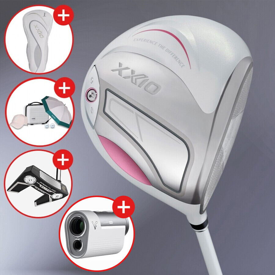 [클리브랜드 퍼터+거리측정기증정][던롭스포츠 코리아] 젝시오14 화이트 여성 드라이버 GF