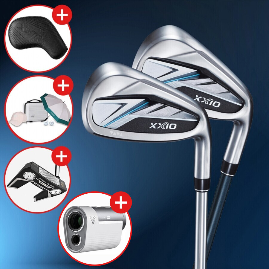 [클리브랜드 퍼터+거리측정기증정][던롭코스포츠 코리아] 젝시오14 남성 8개 아이언세트 GF