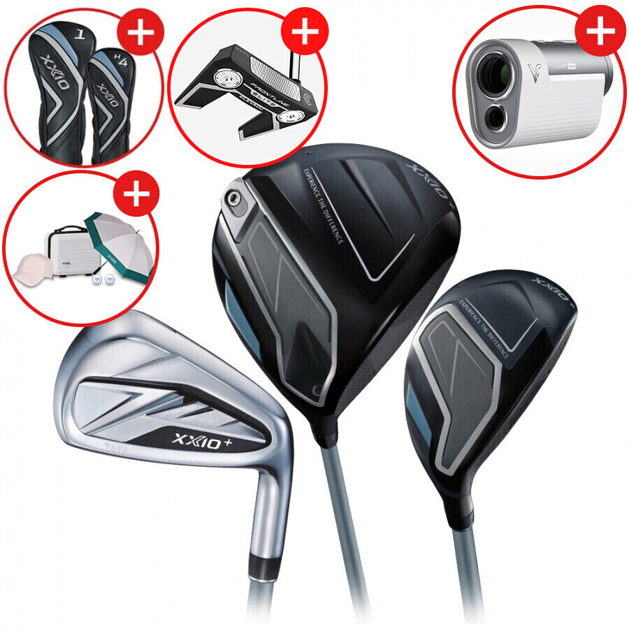 [클리브랜드 퍼터+거리측정기증정][던롭스포츠 코리아] 젝시오14 플러스 남성용 풀세트 (D+U+IR) GF