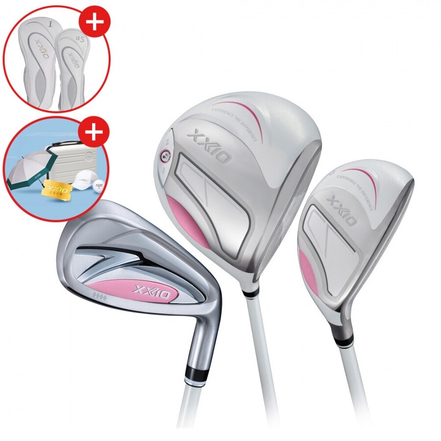 [던롭스포츠 코리아] 젝시오14 여성용 화이트 풀세트 (D+U+IR) GF