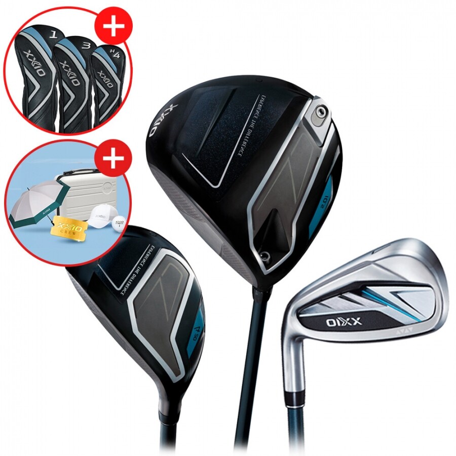 [던롭스포츠 코리아] 젝시오14 남성용 좌타 풀세트 (D+U+IR) GF