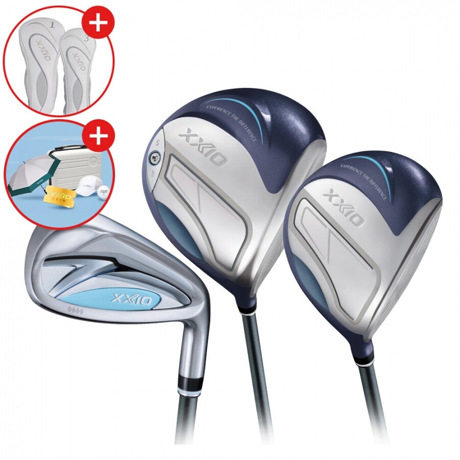 [던롭스포츠 코리아] 젝시오14 여성용 블루 풀세트 (D+W+IR) GF