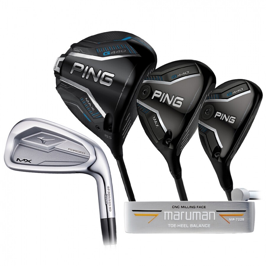 [한국미즈노정품] 2026년 신형 MX 포지드 남성 스틸 7I 조합 풀세트 (G440 D+G440 W+G440 UT+MX 7I+SG PT) GF