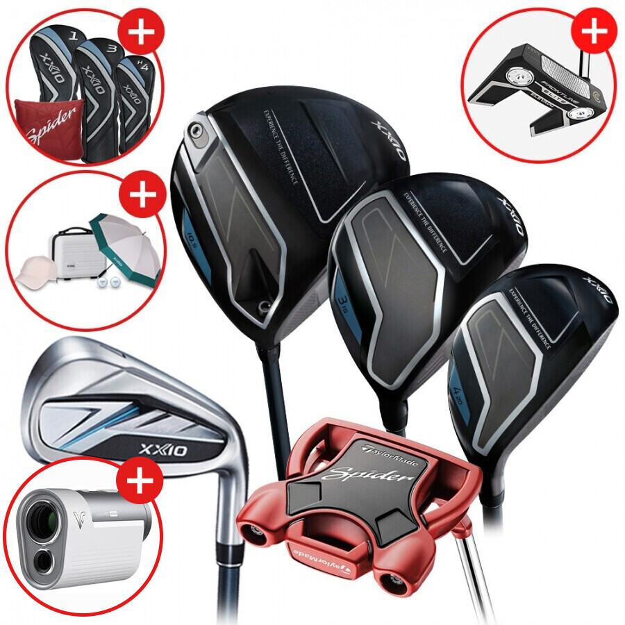 [클리브랜드 퍼터+거리측정기증정][던롭스포츠코리아] 젝시오14 남성용 풀세트 (D+W+U+IR+PT) GF