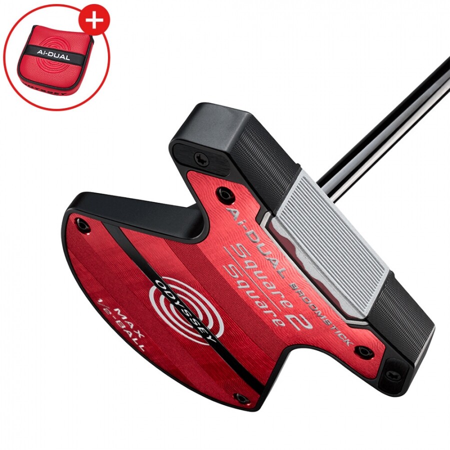[한국캘러웨이정품] 오딧세이 스퀘어 투 스퀘어 S2S AI-DUAL 맥스 1/2BALL 브룸스틱 퍼터 GF