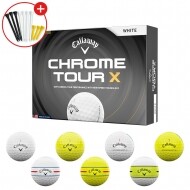 증정 로고무료인쇄 캘러웨이 26 크롬투어 X(CHROME TOUR X) 골프공 3피스 GF