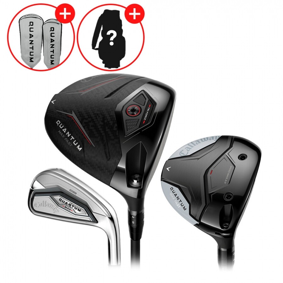 ★설맞이특가★[한국캘러웨이정품] 캘러웨이 퀀텀 맥스패스트(QUANTUM MAX FAST) 남성용 조합풀세트 (D+W+I) GF