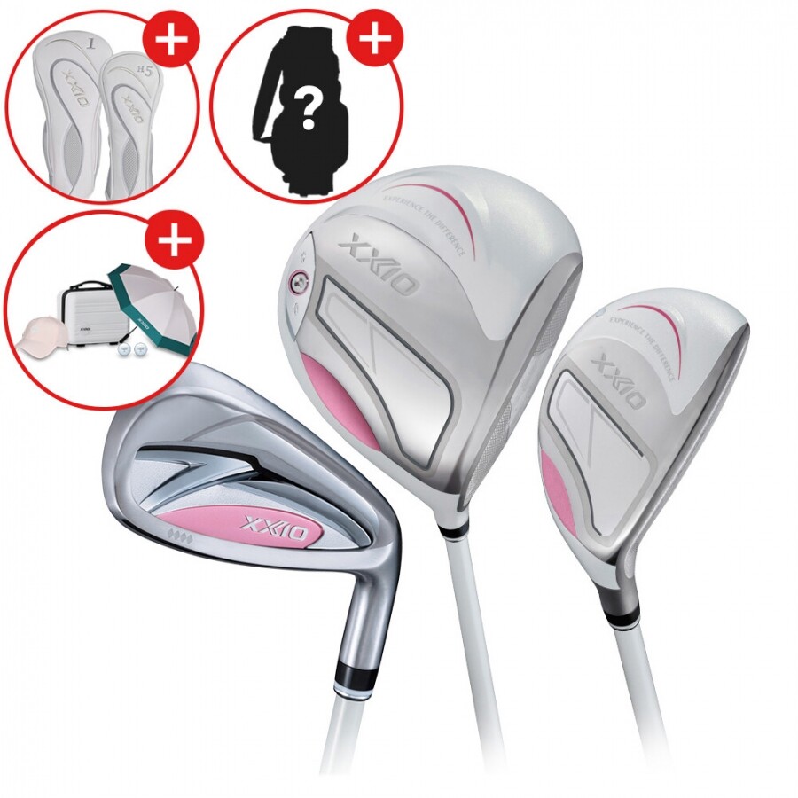 ★골프페스타★[던롭스포츠 코리아] 젝시오14 여성용 화이트 풀세트 (D+U+IR) GF