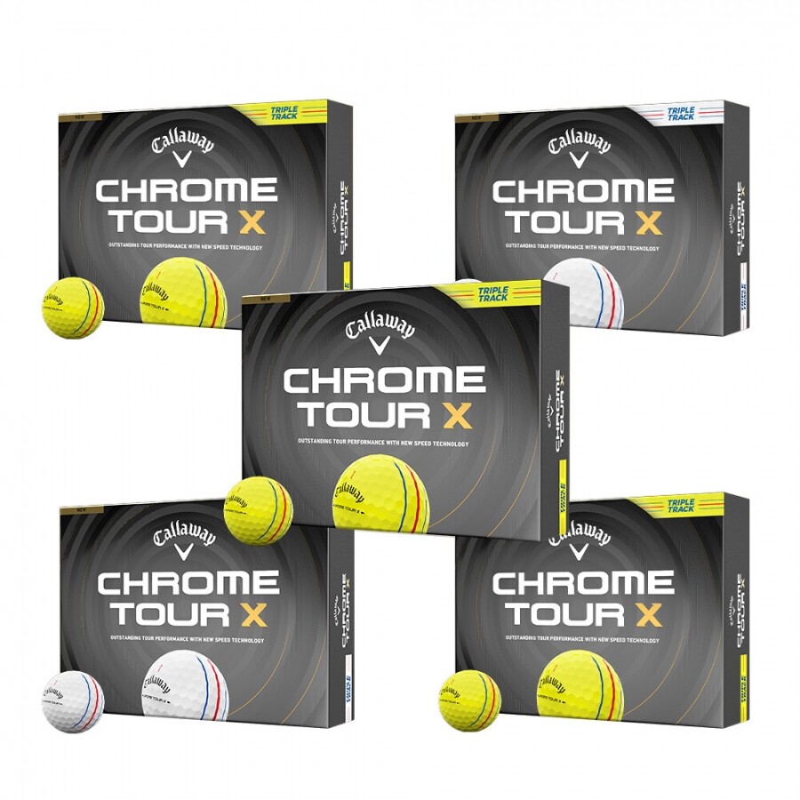[한국캘러웨이정품] 26년 크롬 투어 X 트리플트랙 골프공 (12구 4피스) 5개 세트 GF