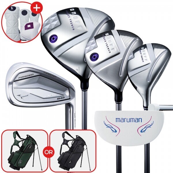 한국미즈노정품 2026년 JPX S40 여성 조합 풀세트(LP425 D+W+UT+S40 8I+SG PT) GF
