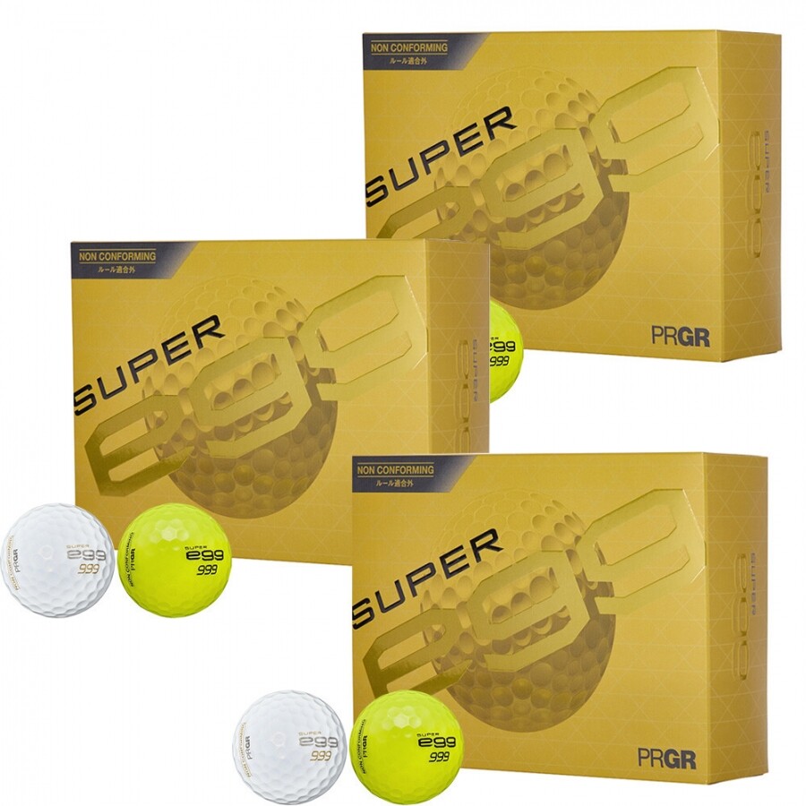 한국프로기아골프 피알지알 26년 슈퍼에그 고반발 볼 (12구 2피스)  3개 세트 GF