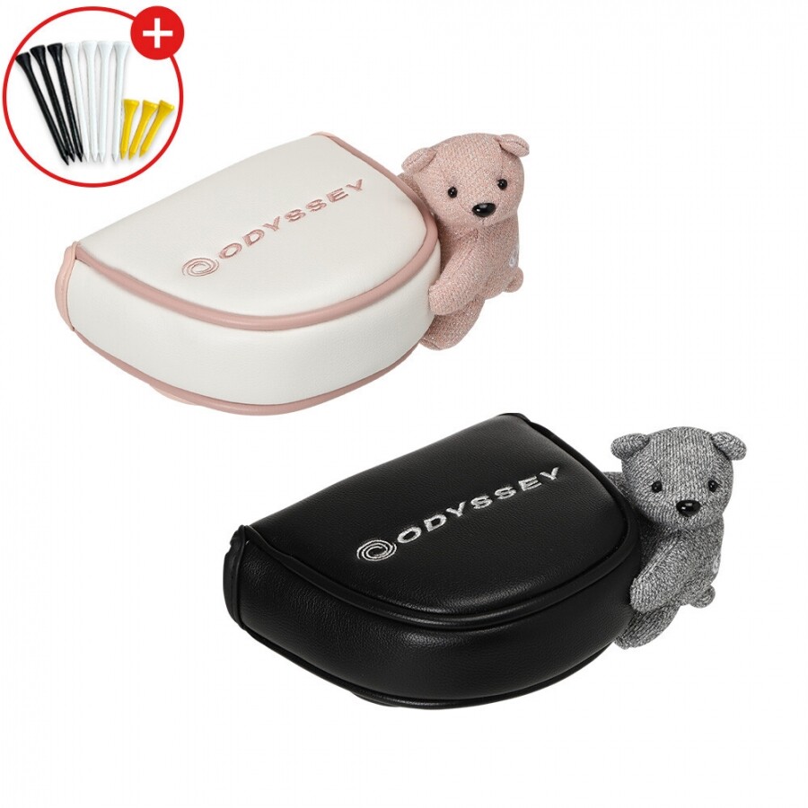 증정 한국캘러웨이골프 26년 캘러웨이 베어 (Bear) 말렛 퍼터 헤드커버 GF