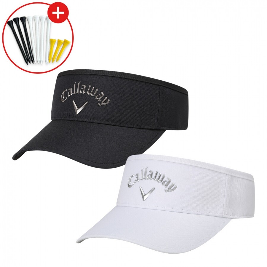 증정 한국캘러웨이골프 26년 캘러웨이 메탈 (METAL) 남성용 바이저 골프모자 GF