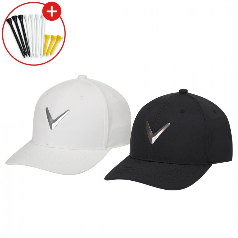 증정 한국캘러웨이골프 26년 캘러웨이 쉐브 메탈 (CHEV METAL) 남성용 골프모자 GF