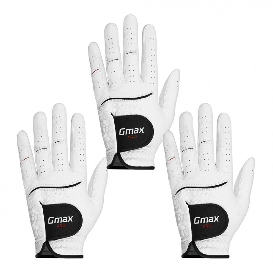 [범양글러브정품]지맥스 양피 골프장갑 남성용 한손 3장 세트 GF