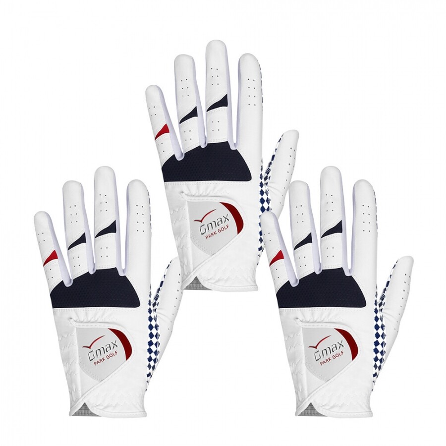 [범양글러브정품]지맥스 파크골프 플러스 장갑 남성용 양손 3장 세트 GF