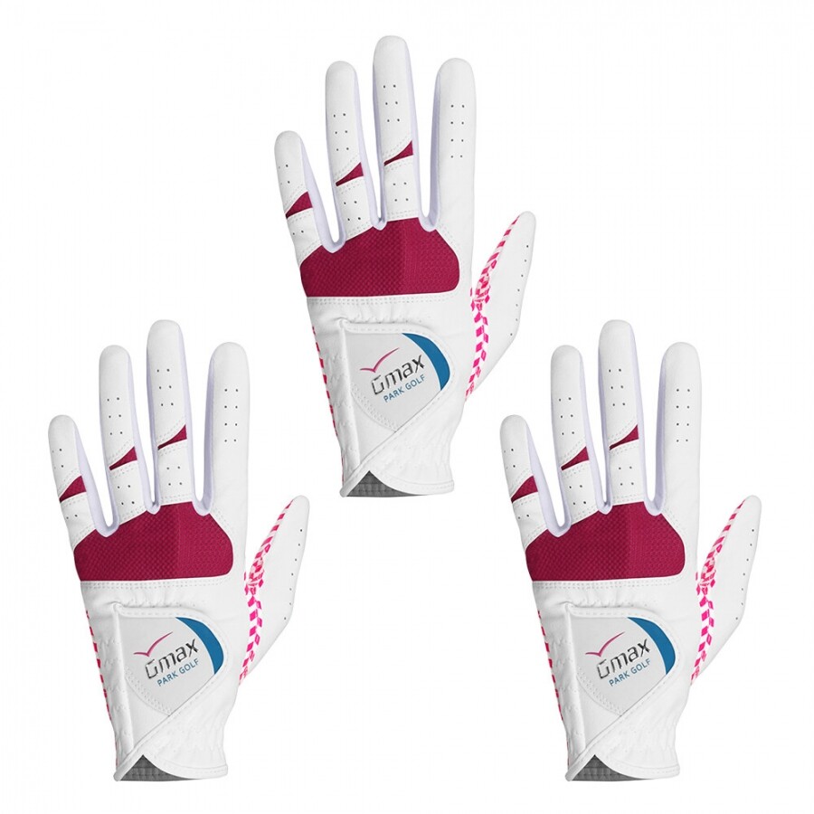 [범양글러브정품]지맥스 파크골프 플러스 장갑 여성용 양손 3장 세트 GF