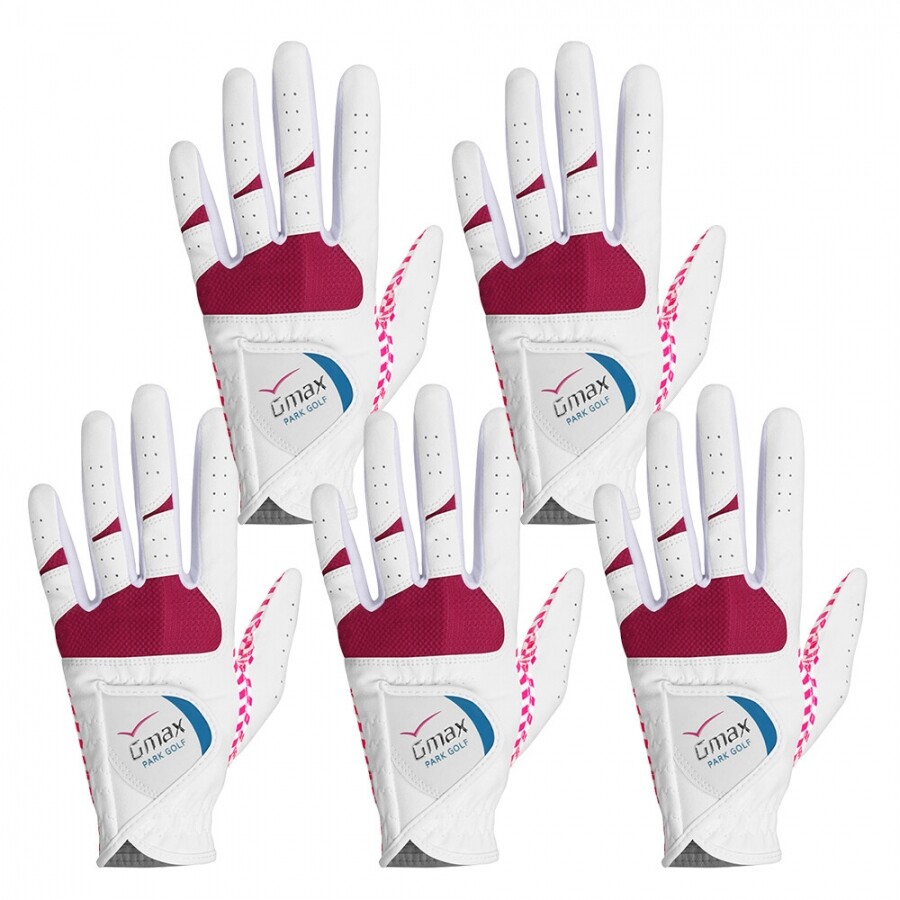 [범양글러브정품]지맥스 파크골프 플러스 장갑 여성용 양손 5장 세트 GF
