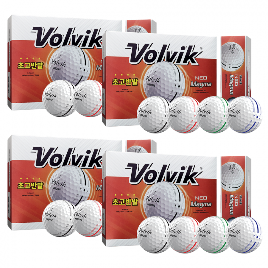 [볼빅정품] 26년 NEO MAGMA 3P 네오 마그마 골프공 4개 세트 GF
