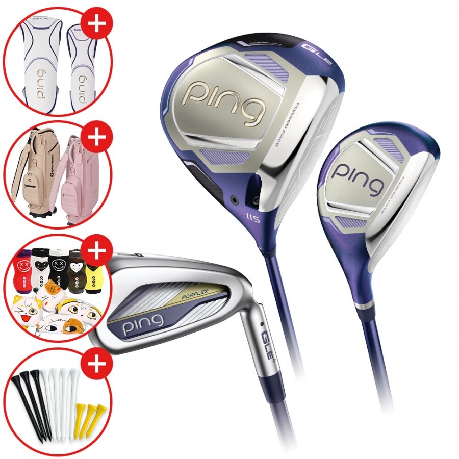 증정[삼양인터내셔날 정품] 핑 26년 GLE 4 여성용 조합풀세트(DR,U,I) 캐디백증정 GF