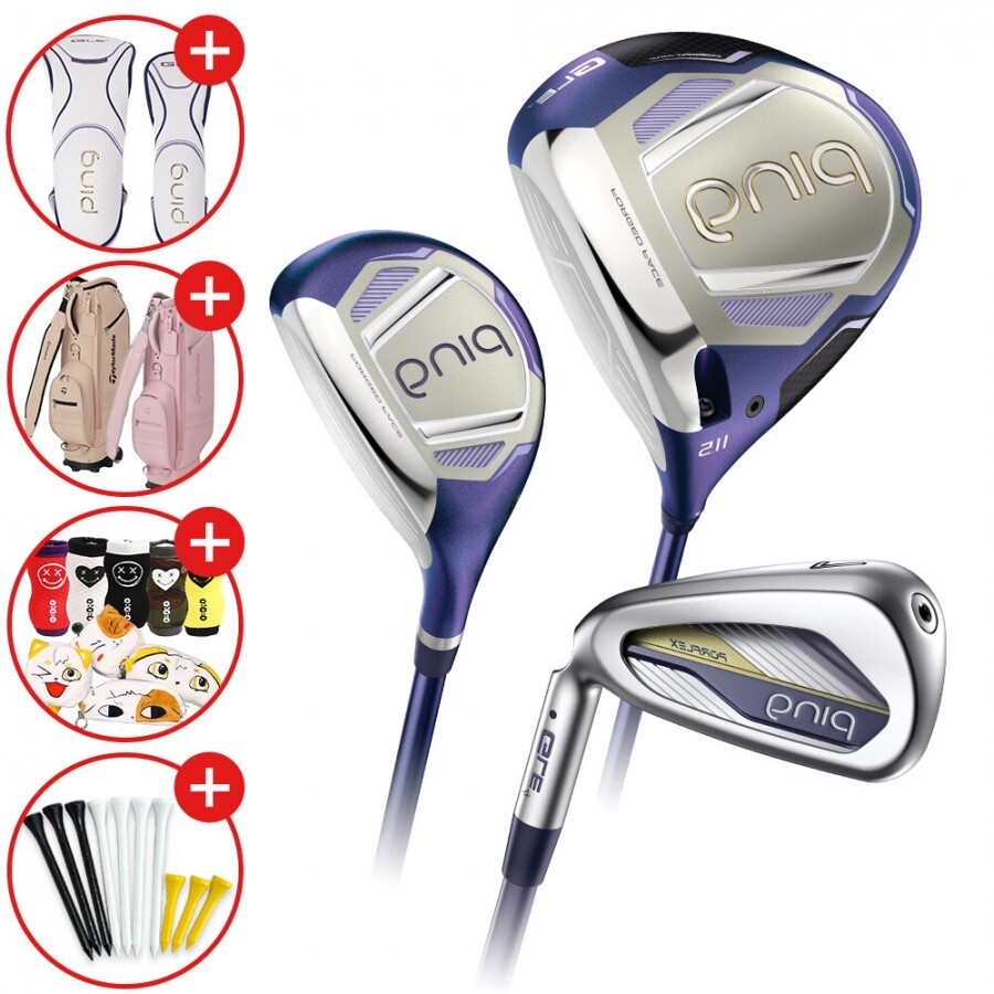 증정[삼양인터내셔날 정품] 핑 26년 GLE 4 여성용 조합풀세트(DR,U,I) 좌타(특주) 캐디백증정 GF