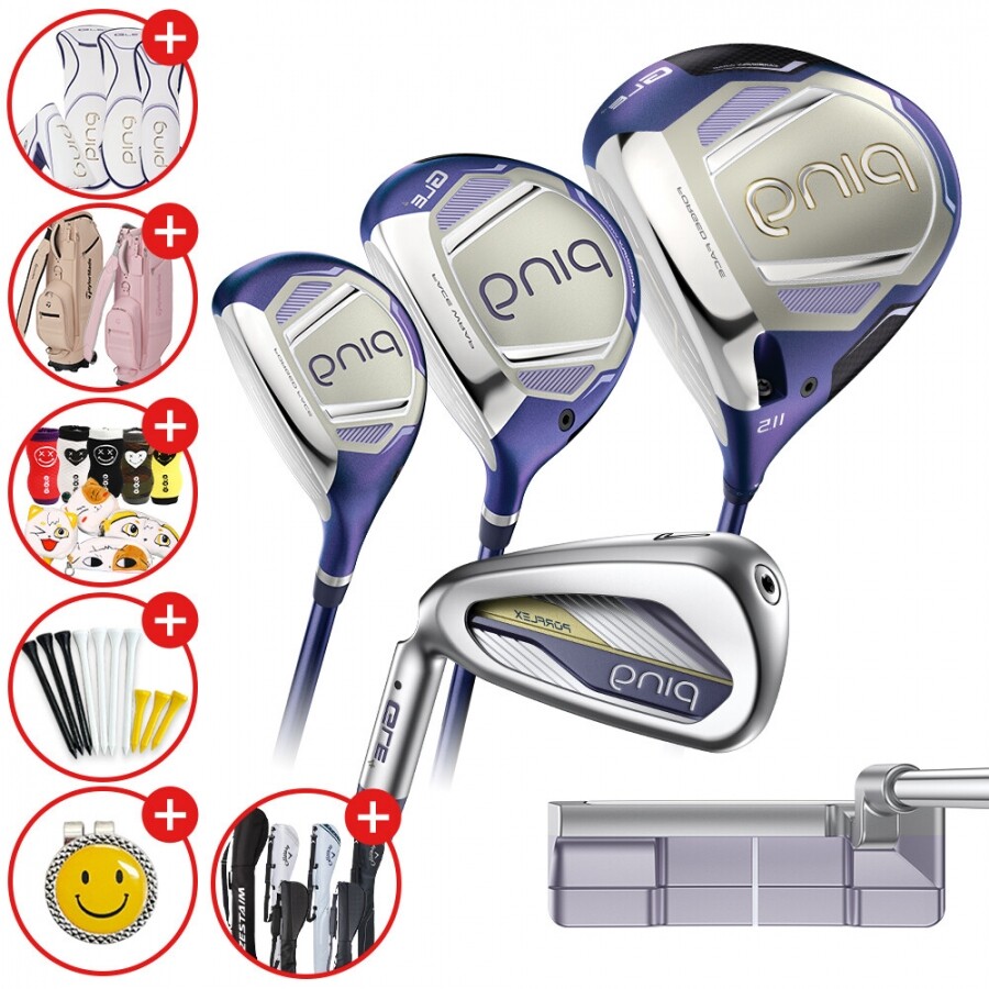 증정A[삼양인터내셔날 정품] 핑 26년 GLE 4 여성용 조합풀세트(DR,FW,U,I,P) 좌타(특주) 캐디백증정 GF