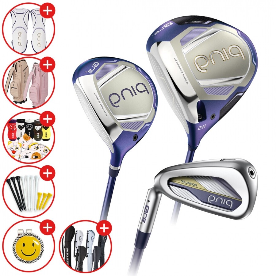 증정A[삼양인터내셔날 정품] 핑 26년 GLE 4 여성용 조합풀세트(DR,FW,I) 좌타(특주) 캐디백증정 GF