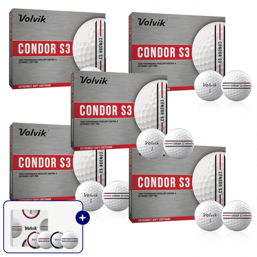 [볼빅정품]26년 NEW 콘도르 S3 S4 우레탄 3PC/4PC 5개 세트 GF