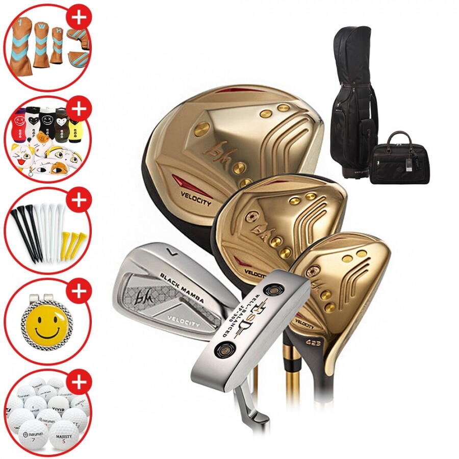 증정A [지브이투어정품] BM GOLD 남성용 골프채 풀세트 카본 GF