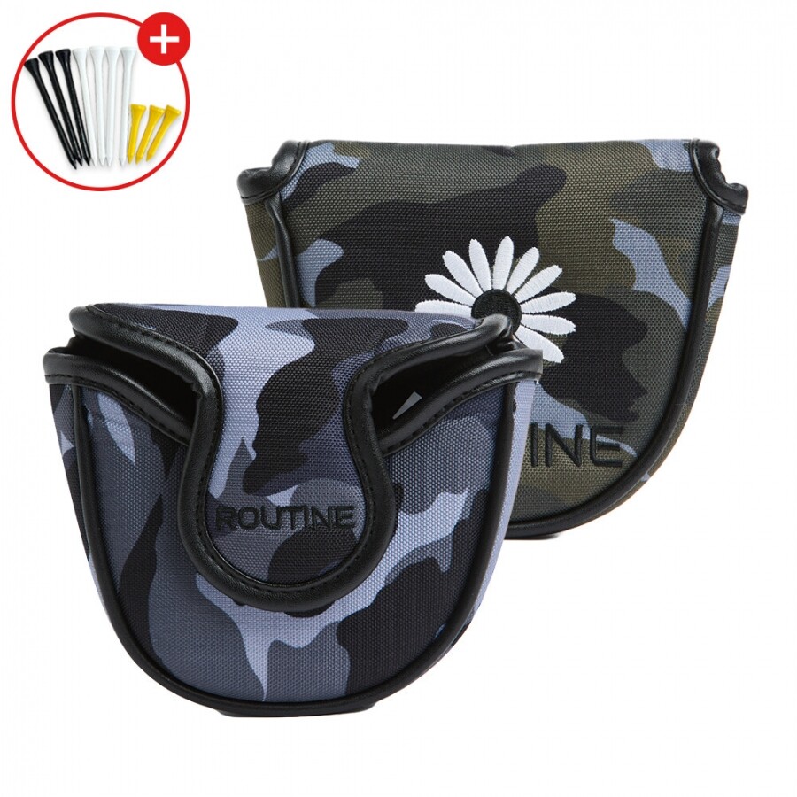 증정 글로벌니힐로 정품 더메이크 데이지카모 말렛 퍼터커버 GF