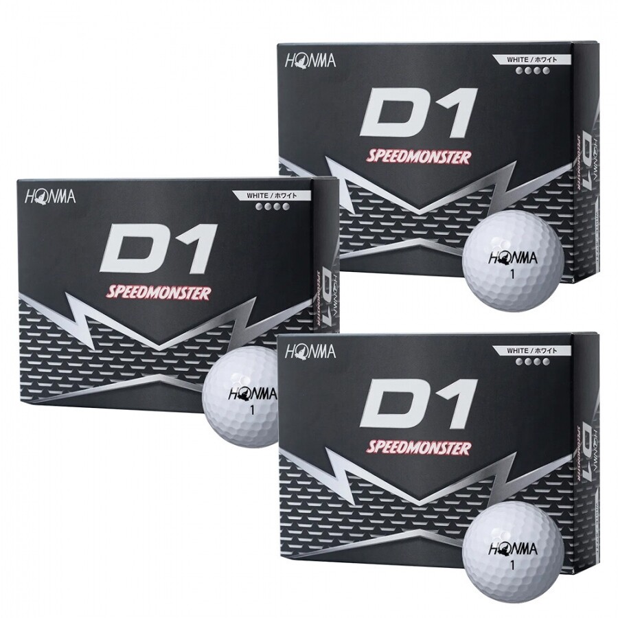 (혼마골프 정품) 혼마 26년 D1 스피드 몬스터(D1 SPEED MONSTER) 3피스 골프공 3개 세트 GF