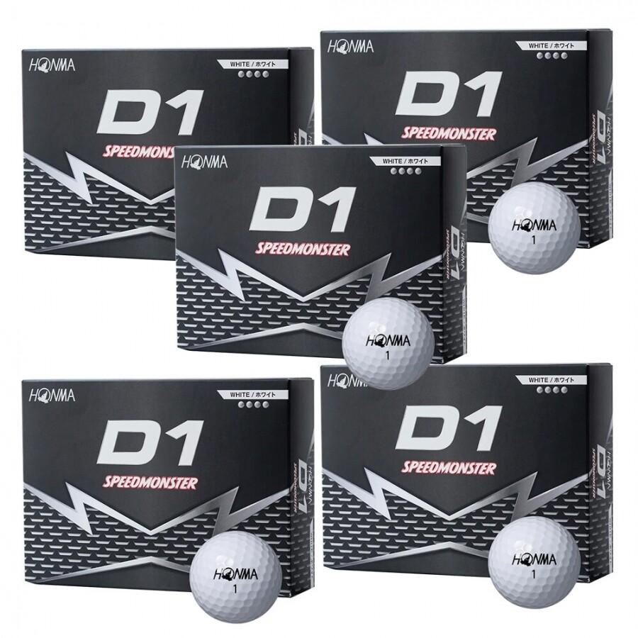 (혼마골프 정품) 혼마 26년 D1 스피드 몬스터(D1 SPEED MONSTER) 3피스 골프공 5개 세트 GF